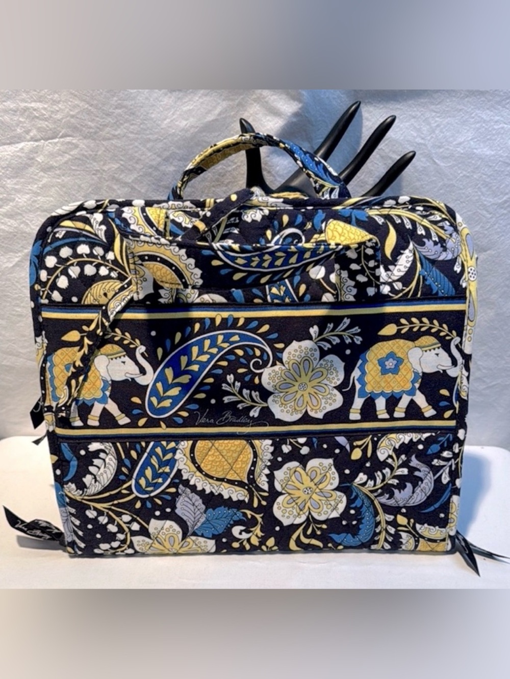 Vera Bradley Blue and Yellow Floral folding travel Organizer